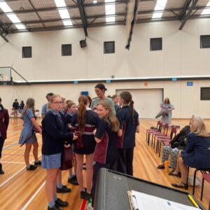 Sharni Layton Instagram - A very special day today, getting to go back to my roots @mentonegirlssecondarycollege to chat to the students of 2025 at the end of year assembly with Aunty Katrina. It meant so much to share my journey 🙏💕 Thanks for having me! Xx