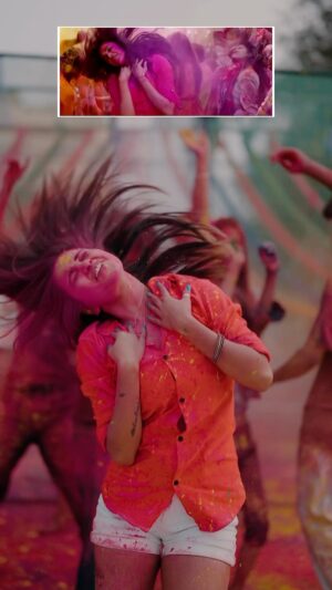 Sona Dey Instagram - Balam Pichkari🎨 #happyholidays 
@deepikapadukone 

@mukulgain.official ❤️

#viral #explore #trending #reels #holi #deepikapadukone #remake