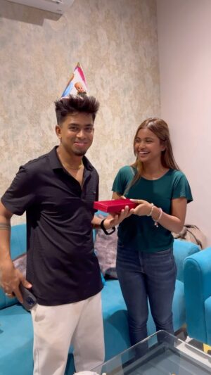 Sona Dey Instagram - Better Together❤️ Full birthday Vlog link in bio🎂
@mukulgain.official 

#happybirthday