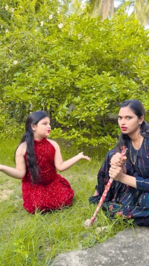 Sravani Varma Samanthapudi Instagram - 🙄😂 lil cutie #bangkokpilla #telugu #trendingreels