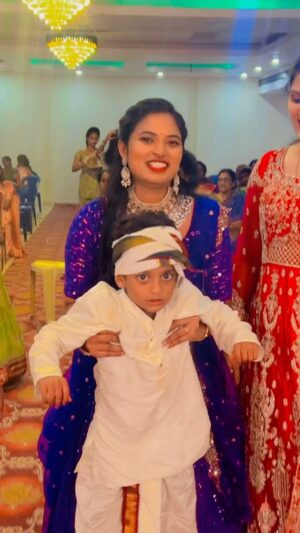 Sravani Varma Samanthapudi Instagram - 😍 Mana buddodi panchakattu 👌👉 @swinisbabywardrobe