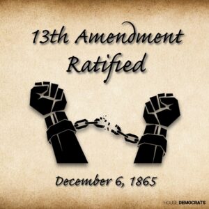 Stacey Plaskett Instagram - On December 6, 1865, the ratification of the Thirteenth Amendment abolished slavery in the United States. As we reflect on this dark chapter in our nation’s history, let us remember our continued work to build a nation that protects the rights of all its people.