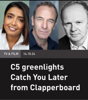 Sunetra Sarker Instagram - Official announcement of Catch You Later - I’m so thrilled to have the opportunity to be working on a gripping story with such talented actors as  @jasonwatkinsofficial and @robsongreenonthegram - here’s to keeping you all on the edge of your seats with this new 4 part thriller. Here’s to a fantastic shoot… #CatchYouLater @paramountuk @channel5_tv @clapperboard_st @paramountplus