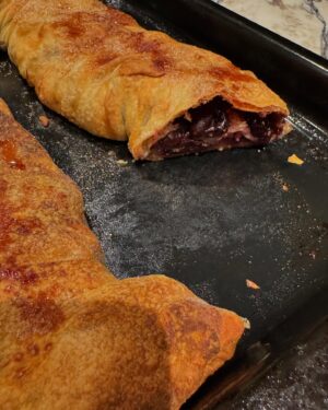 Tanya Plibersek Instagram - Making cherry strudel with Babica is one of my favourite summer traditions.