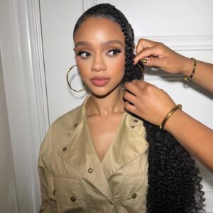 Tiffany Boone Instagram - Tiffany Boone AKA Sarabi in the #Mufasa Lion King Movie. Get your tickets for December 20th nowwww! 🦁👑 Hair by @indiamhammond makeup by @glammedbytybella styled by @shameelahhicks ✨✨✨