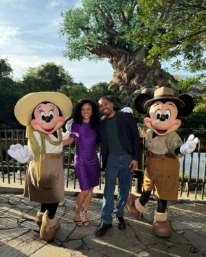 Tiffany Boone Instagram - It’s a #Mufasa morning with @kelvharrjr and @tiffmonet at @waltdisneyworld’s Animal Kingdom!