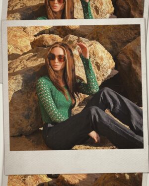 Tina Casciani Instagram - ..vintage sunnies, crotchet top, n disco heels courtesy of mama Casciani, circa 1974..🤎
.
.
.
📷 @kristygarett