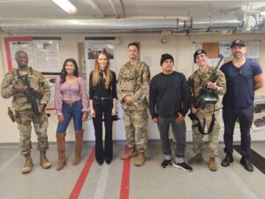 Tiya Sircar Instagram - We often take for granted the very things that most deserve our gratitude. Forever grateful for and inspired by those who have chosen to serve (and sacrifice for) this country. 

Sharing a few photos from my trips abroad with @armedforcesent, visiting our troops in Kosovo, Poland, Italy, Spain, and the U.K. Loved meeting each and every one of these Service Members. And shout out to all the military families for the sacrifices you make as well. 🙏🏽 

#HappyVeteransDay and #TYFYS 🇺🇸❤️🤍💙