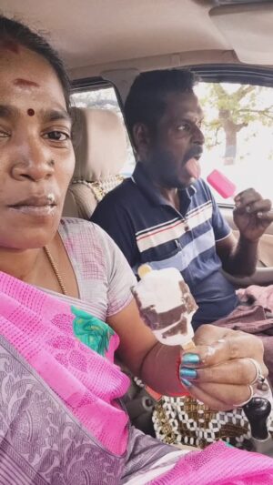 Trichy Sadhana Instagram - நீ மட்டும் தான் சாப்பிடுவியா