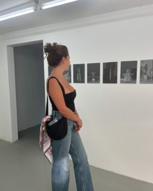 Yumna Al-Arashi Instagram - When I moved to Zürich a few years ago I always thought about these anonymous nude women all over the city. I snuck out in the middle of the night to pose with each one of them. There’s a lot of things to say about this work but I like it best when I hear what you think about it instead. 
There’s also this other series of images I made of myself after falling asleep on objects which stress me the fuck out. 
Both of these works are on view at @salts_ curated by @asianayz and @paeldenial for just a few more days. Go check them out and find my credit card number ready for scamming.
