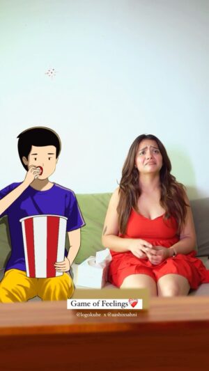 Aashi Sahni Instagram - Animation me v hota hai yaar kuch kuch🥲
.
.
.
#logokuhe #aashixsahni #viral #trending #love #bollywood #srk