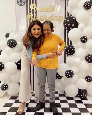 Aashna Shroff Instagram - The light of our lives said goodbye to us yesterday, and I don’t think I can put into words how I feel right now, but let me tell you a little bit about Preeti masi because I know how much everyone here loved her.

61 years ago, a doctor saw her as a baby and told my nana and nani that she wouldn’t survive beyond 5 years. And boy, did she prove him wrong. 

While she was my masi, she was more like my mother who took care of my every need when I was born, then more of a sibling who studied, played and fought with me every single day growing up, and slowly with time, she became more like a child and the one who needed taking care of.

Not everyone understood her, and even though she was intelligent enough to know she wasn’t entirely like us, that never stopped her from being herself. And that’s my biggest takeaway from Preeti masi. To forever be your resilient, confident, opinionated (and always short tempered😅) self.

She was obsessed with Bollywood, she had to go swimming every single day, she loved animals, absolutely adored kids, food was her first love, she’d often wear 5-6 layers of clothes just so she’d have enough options if we happened to go on an impromptu trip (last picture for reference🤣) and she used to spend her days knitting, writing, reading or colouring in her books. Our home has been buzzing with so many hilarious stories about Preeti masi since yesterday and they’re the only thing keeping us going right now. 

All I am grateful for is that God chose us and found us good enough to be the people responsible to give her a good, happy life. And I hope we lived up to that. For everyone that loved her and checked in on her, thank you 🙏🏻 

That extra chromosome became one of the biggest blessings of our life, and one of the reasons I am the person I am today. We love you so much Preetu, and we wish you are happy up there, eating all the Chinese food and burgers to your heart’s content 🥰