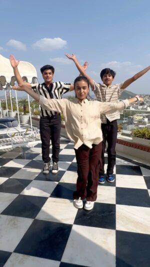 Adrija Sinha Instagram - Grooving On This Amazing Track🔥❤️ @adrijasinha__ @vedantsinha0218 #HetThakkar #h3tu #h3tusquad 💫 #ishqwishqpyarwyar #dance #trending #viral #foryou #fyp #explorepage ❤️