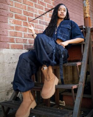 Akira Akbar Instagram - denim   ugg = the perfect pair #uggseason @ugg #uggpartner