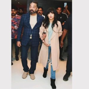 Akshara Haasan Instagram - Happiest Happy birthday dearest bapuji. @ikamalhaasan
Thank you for being the Rockstar father you are and  a friend too. I'm glad I get to have the back of a Gentleman like you. 🫂❤️

📸 @udaya_kaptures