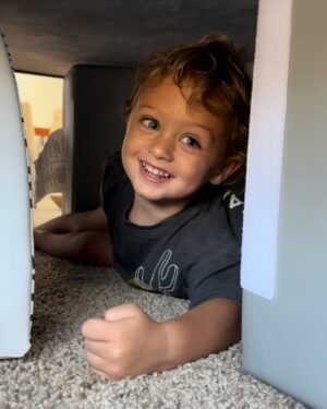 Alexandria DeBerry Instagram - who’s gonna tell him he’s no longer the baby 😭 
the one who made us parents   has opened our hearts to a love deeper than we could have ever imagined! 
he’s clever, fun, opinionated as can be, loves a dance party,   is going to be the best BIG BROTHER! cherishing every bit of these last few months with just him 🤍 the daily kisses he gives mama’s belly are the 🍒 on top! 
#beauxdiesel #bigbreaux