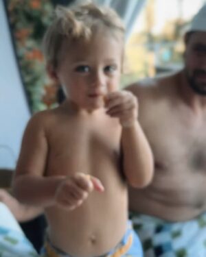 Alexandria DeBerry Instagram - who’s gonna tell him he’s no longer the baby 😭 
the one who made us parents   has opened our hearts to a love deeper than we could have ever imagined! 
he’s clever, fun, opinionated as can be, loves a dance party,   is going to be the best BIG BROTHER! cherishing every bit of these last few months with just him 🤍 the daily kisses he gives mama’s belly are the 🍒 on top! 
#beauxdiesel #bigbreaux