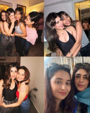 Alisha Chopra Instagram - Life has been quite back to back lately, and I’m nothing but grateful. My birthday was one of the highlights, the love and affection I receive is beyond measure. So blessed to have people around me who support me through thick and thin. On my 28th birthday, I won love in a capacity that fills my heart and holds me together. & retained my constant childlike energy. To friends like family, and a house made home🧿♥️

If anyone knows even a bit about me, knows my girls make my life better every single day. 01/09/2024 was just spent laughing, giggling and ofc never acting my age. 👯‍♂️

Thank you everyone who wished me😘
PS. Happy birthday maasi is my fav part🥹
.
.
.
.
.
#birthday #emo #friends #friendslikefamily #blessed #grateful #happy