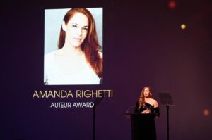Amanda Righetti Instagram - It is an honor and a privilege to receive this year’s Auteur Award from the @sdfilmfestival Thank you to all involved in organizing such a special and magical evening ✨💫 Congratulations to the fellow honorees! @penelopeannmiller @mariannejeanbaptiste @alessandro.nivola @mountain_queen_10 #sdinternationalfilmfestival #nightofthestarstribute #auteuraward