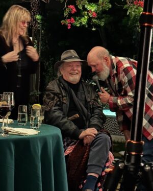 Amber Tamblyn Instagram - Happy 90th birthday to the one and only, Dr. Jacoby, leader of the jets, ruler of my mother’s heart, Russ Tamblyn. (Mom sang this song to him, with the incredible Theo Saunders and his band.) 

🔹Cake designed by David Lynch & Sabrina Sutherland and created by Michael Carney and @lacustomcakes 
🔹Shovel your way out of the shit pins for all!
🔹Toasts and roasts by friends and family.
🔹Signature “Womb to Tomb” cocktail by my sister China, with Mezcal and homemade hibiscus syrup.

Incredible thank you to @mattwignall for capturing these moments and to Katie Jacobs for opening her home to us. 

Here’s to being a jet all the way. 
#RussTamblyn