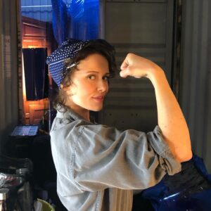 Amelia Eve Instagram - Hello. Hello. Hello. Hello. Hello.
from the Halloween archives ✨💪
#jamietaylor meets #rosietheriveter
