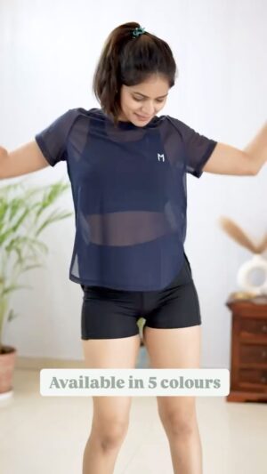 Anamica Kadamb Instagram - Mesh it up! 💨 Our all-new 100% mesh t-shirts are the perfect blend of fashion and function. Designed to keep you cool during workouts, yoga, or any fitness routine, yet stylish enough to slay your casual or lounge look. 

Who says activewear can’t be versatile? 

#Magproactive #MeshTShirts #Style #women #fashion #fashionstyle #styleoftheday #fitness #fit #madeinindia