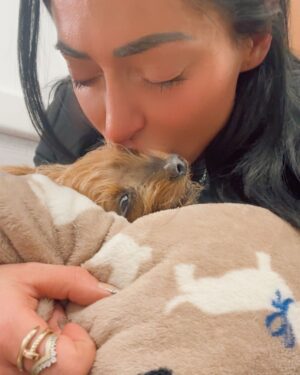 Angelina Pivarnick Instagram - I miss you peanut. I can’t believe this happened. I’m in a nightmare. Everyday is going to be a rollercoaster. I hope is de you again my angel. I am sorry at the end I couldn’t save you. I tried. I don’t really dream so how am I going to see you while I’m still on earth?  Please give me a sign you’re okay my daughter. My hearts shattered. I will make sure I keep your memory alive. I will never forget you. Why did you have to go pee pee?  I pray you’re okay and in heaven like u deserve to be. U deserve everything and more for the love you gave me that I never had from anyone else. The way you looked at me the way you kissed me. The way you cuddled with me while I dealt with bad breakups throughout the years and just trauma . You never cared if I was rich or poor. You said mommy I’m your side kick and I will be homeless in your car with you. I will cherish those memories. You didn’t care if I was famous or a regular girl. When I went back to being an EMT you didn’t care. You waited for my shift to end and you greeted me at the door. You gave me the unconditional love I needed. No human ever gave me that or will give me that. Never. I can’t do this peanut 🥜:(. Fly my baby. I hope you’re happy up there. I hope god lets you hang with grandma Maureen. I hope you get to run outside and eat the best food and you get to feel the sunshine on your face. Im heartbroken. 💔. Rip peanut I need to feel a sign your okay. Please