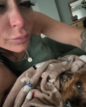 Angelina Pivarnick Instagram - I miss you peanut. I can’t believe this happened. I’m in a nightmare. Everyday is going to be a rollercoaster. I hope is de you again my angel. I am sorry at the end I couldn’t save you. I tried. I don’t really dream so how am I going to see you while I’m still on earth?  Please give me a sign you’re okay my daughter. My hearts shattered. I will make sure I keep your memory alive. I will never forget you. Why did you have to go pee pee?  I pray you’re okay and in heaven like u deserve to be. U deserve everything and more for the love you gave me that I never had from anyone else. The way you looked at me the way you kissed me. The way you cuddled with me while I dealt with bad breakups throughout the years and just trauma . You never cared if I was rich or poor. You said mommy I’m your side kick and I will be homeless in your car with you. I will cherish those memories. You didn’t care if I was famous or a regular girl. When I went back to being an EMT you didn’t care. You waited for my shift to end and you greeted me at the door. You gave me the unconditional love I needed. No human ever gave me that or will give me that. Never. I can’t do this peanut 🥜:(. Fly my baby. I hope you’re happy up there. I hope god lets you hang with grandma Maureen. I hope you get to run outside and eat the best food and you get to feel the sunshine on your face. Im heartbroken. 💔. Rip peanut I need to feel a sign your okay. Please