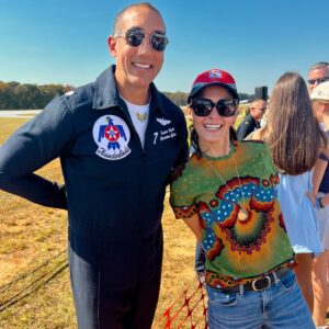 Angie Harmon Instagram - After watching the Thunderbirds documentary I made up my mind to witness the mind blowing power, precision & extreme excellence these pilots display in person…. 
4 days later I am STILL BLOWN AWAY! #WOW 

Thank you Doug & Mims!

#usafthunderbirds #thunderbirds #fanforlife #respect #ReachForTheSky