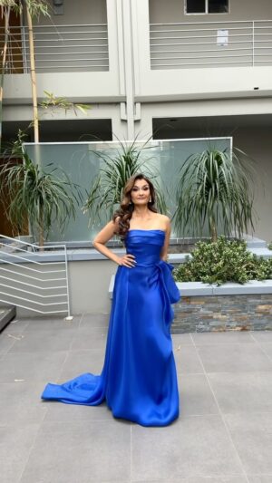 Anjali Bhimani Instagram - One more dress post to close out the year (probably), but had to share it - especially since this one didn’t quite get it’s due the night of the Game Awards. Plus everyone looks more glamorous when they speak like they’ve just inhaled helium.💃🏾😜

Styling: @melvinstyles & @giyeabynina 
HMU: @michelle.borbolla 
Gown: @rubinsinger 

#redcarpetfashion #hollywood #thegameawards #actresses #anjalibhimani #redcarpetstyle