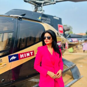 Anjana Om Kashyap Instagram - Aajtak Helicopter shot - the Maharashtra Special 🚁