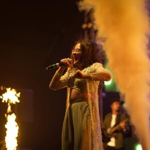 Anju Joseph Instagram - A big thanks to the lovely people of Kochi and the organisers of Cochin Carnival for this wonderful opportunity! Started 2025 with a bang and frankly speaking we have never seen such amazing vibes from a crowd. 

Love you Kochi! ❤️❤️

#grateful #cochincarnival