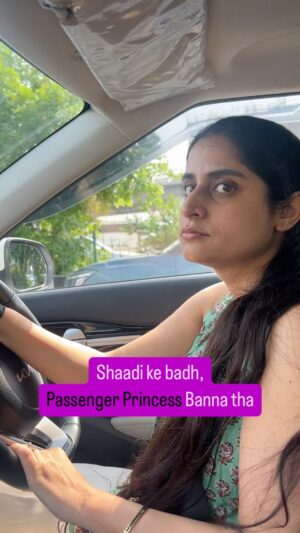 Ankita Sahigal Instagram - Solah somvaar rakh lene chahye thy 🥺.
.
.
.
#husbandwife #funny #funnyvideos #hubby #driving
