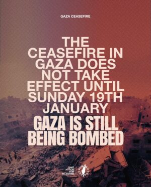 Annie Lennox Instagram - Dear Friends, 
The ceasefire will be called into effect on Sunday 19th January.
From my perspective.. knowing that bombs will still be falling on Gaza until Sunday, I have to say CEASEFIRE sounds great, but we have to hold caution before celebrating. Gaza has been absolutely devastated. Tens of thousands of men, women and children have undergone continuous bombardment for almost 15 months..The slaughter and carnage - wounding, starving, burning, destruction of every part of infrastructure.. 
Entire families wiped out.
The torture, starvation, amputation of limbs ( often  without anaesthetic) - disease, freezing cold rain, wind, ethnic cleansing - nowhere safe.. 
The destruction of schools, hospitals, universities, homes, churches,mosques.. historic  buildings… The list of sadistic cruelty endured by the Palestinian people is indescribably brutal, in a way that has made me feel unspeakably horrified and deeply ashamed of the entire global system, with it’s industrial military complex. 
I almost lost my entire faith in every aspect of it all. Except for those who stood up and called it out.  You have my deepest respect and appreciation!!! 
☮️☮️☮️☮️☮️☮️☮️☮️☮️☮️