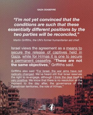 Annie Lennox Instagram - Dear Friends, 
The ceasefire will be called into effect on Sunday 19th January.
From my perspective.. knowing that bombs will still be falling on Gaza until Sunday, I have to say CEASEFIRE sounds great, but we have to hold caution before celebrating. Gaza has been absolutely devastated. Tens of thousands of men, women and children have undergone continuous bombardment for almost 15 months..The slaughter and carnage - wounding, starving, burning, destruction of every part of infrastructure.. 
Entire families wiped out.
The torture, starvation, amputation of limbs ( often  without anaesthetic) - disease, freezing cold rain, wind, ethnic cleansing - nowhere safe.. 
The destruction of schools, hospitals, universities, homes, churches,mosques.. historic  buildings… The list of sadistic cruelty endured by the Palestinian people is indescribably brutal, in a way that has made me feel unspeakably horrified and deeply ashamed of the entire global system, with it’s industrial military complex. 
I almost lost my entire faith in every aspect of it all. Except for those who stood up and called it out.  You have my deepest respect and appreciation!!! 
☮️☮️☮️☮️☮️☮️☮️☮️☮️☮️