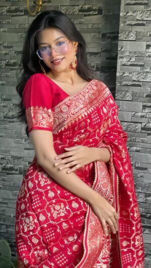 Anushka Singh Instagram - wearing my mom's saree 🥹❤️‍🔥
#explorereels #reels #trending #transition 
(transition, reel, trending, dil haara, saree)