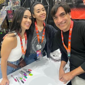 April Jeanette Mendez Instagram - Solid spooky season Day of the Dead Girl launch thanks to a great team, the best damn fans on earth, and Batman. 

#dayofthedeadgirl 
Written by @aimeegarcia4realz & MEEEEE
Published by @magmacomix 
Art by @keithii_art 
Colors by @dearbhlala 
Letters by @robutoid 
Cover colors by Britney Peer 
Variants by @yasfmart , @joelgomezart , @sorahsuhng