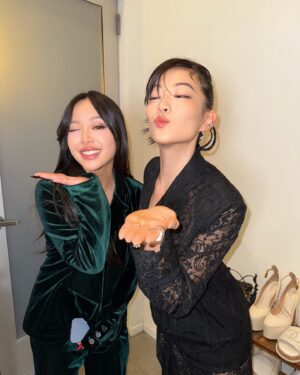 Arden Cho Instagram - Still in Bali but I just saw Squid Game 2 is out… have y’all seen it?? Throwback to being kids at the premiere! Honestly, I would never enter the games, would you?? My girl @michellephan has no fear…