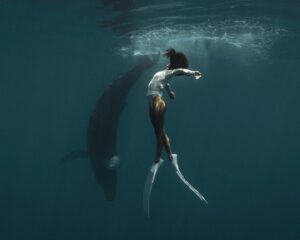 Ariadna Hafez Navarro Instagram - El océano nunca deja de fascinarme y de regalarme momentos que llenan mi alma entera. Esta situación fue una de las mayores locuras de mi vida. Tahiti, noviembre 2023. No habíamos mostrado estas fotos hasta ahora.. y son una reliquia. Situación: 

Estoy flotando, rodeada de ese azul infinito, viendo a lo lejos una mama y su cria acercarse lentamente (foto 3) El bebe me ve. Y ,curioso, decide adelantarse a su madre y acercarse aun más. Cuando noto que se interesa en mí, me giro lentamente, le doy la espalda y le miro del revés, flotando inmovil. Al bebé definitivamente le gustó lo que veía, porque de inmediato empezó a imitar mi movimiento: se dio la vuelta y dejó su pancita expuesta hacia arriba, y mientras me miraba fijamente, siguió avanzando.
 
Ahí estaba yo, flotando boca abajo, conteniendo la respiración, intentando no moverme. Sentía como mi corazón se aceleraba. ¡¡ El bebé había entendido lo que yo estaba haciendo y decidió imitarme!! No daba crédito a lo que estaba viviendo. Cada segundo que pasaba, lo veía mas cerca. Estas ballenas me aceptaron, me dejaron formar parte de su mundo por un instante. Me permitieron disfrutar de su majestuosidad, de su belleza. Fue increíble ser testigo directo de la inteligencia que tienen. La madre, tranquila, se quedo a un lado, observando todo.

Siempre estaré agradecida a estos dos seres que me regalaron un momento único, que siempre estará grabado en mí.
Estos encuentros solo suceden cuando les das la oportunidad a ellos de decidir la interacción. Tienes que entrar al agua con calma, espéralos desde la distancia, y deja que sean ellos los que se acerquen, no nades hacia ellos. Si estas en un lugar donde hay mas barcos y personas en el agua, es mejor alejarse y buscar otra ballena que esté sola. Quizá tardes mas en encontrarlas y tienes menos encuentros, pero la experiencia será mucho mas especial y el animal se sentirá respetado. 

Como guinda del pastel tenia a @megbatphoto con su cámara, capturando el momento con su toque de magia 🤍📷
Y por otro lado tenía a @andremusgrove con su Red, grabándolo todo en video.. Sí, pronto llegará el momento de compartirlo 😊

Shot under Permit Diren No6381