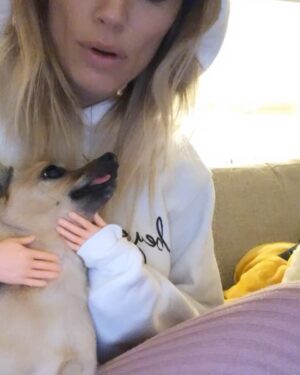 Arielle Vandenberg Instagram - My tiny Best Friend. Our Angel went to Heaven. 🕊️I don’t even know where to start and can’t believe I’m typing this. This is so painful. But I’ll start with the important stuff - I know she is running around Heaven with her new legs! I know she’s in Jesus‘s lap. I know she’s with my grandparents! I know they’re holding her and kissing her the way I would. I know she’s playing with her first owner and even her doggy parents! These thoughts bring me so much comfort and joy.  Stinky, you changed my life. You legit turned me into a mom.  I’ve never loved a dog like this before. Matt and I were truly so lucky.
You brought me so much joy! You could make me laugh like nothing else.  I have your little fleece sweater here that I’ve been pushing against my face, smelling it and using it to wipe my tears. This little sweater reminds me how tiny you were. I can’t believe such a magical energy could fit in something so tiny. The energy that you brought to this world was like no other. Your gift was initiating smiles in anyone that saw you. EVERYONE loved you. I loved carrying you around and intentionally putting you next to people that I felt needed a little joy in their life. 🥹 You turned Matt into a little dog loving softy. He has always been a gentle caring man but now he was your dad! He took such good care of you. All the way down to warming your paws after bringing you in from the wet grass. 😭 🐾 Stinky, thank you for your endless love. Thank you for staring at me 24/7. Thank you for always wondering where I was. Thank you for always finding me. Thank you for being such a good girl. 
As hard as this is I don’t like calling this a loss. Because it’s a major gain in the spiritual realm. Her beautiful spirit and delicate yet resilient soul will be dancing around forever! I don’t feel like I lost you. I truly feel like you’re right here next to me. You will always be a part of me. I will miss and love you forever and ever and ever my sweetest girl!🥹❤️ See you in my dreams Ticket!