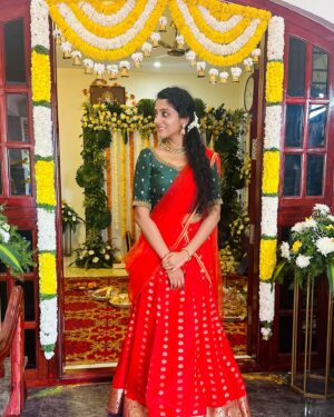 Arsha Baiju Instagram - #dhawani ♥️

📸 @navaneeth._.s 
Accessories @menorah_jewellers