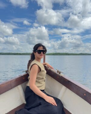 Arushi Sharma Instagram - Turning a year older at @tri_lanka Tri by Koggala Lake felt like stepping into a dream. For two blissful days, I was surrounded by serene waters, lush greenery, and a deep sense of calm that only nature can provide. 🌿✨

From the moment I arrived, the staff welcomed me with genuine warmth and unparalleled hospitality, making my birthday on November 18th feel truly special. The floating breakfast overlooking the lake, the candlelight dinner under the stars, and the rejuvenating stillness of this eco-luxury retreat are memories I’ll cherish forever. 🌊💫

Tri isn’t just a resort; it’s a sanctuary. Every detail, from the sustainable architecture to the focus on wellness, is designed to make you feel connected to nature while indulging in quiet luxury. If you’re looking for a place to relax, recharge, or celebrate life’s moments, this hidden gem by Koggala Lake is where you should be.

Thank you, Tri, for making my birthday an unforgettable experience. I already can’t wait to return. 💚