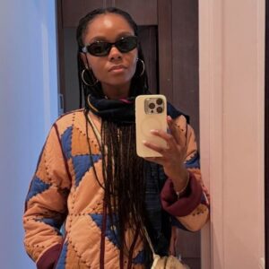Ashleigh Murray Instagram - 🤍🤍🤍Thank you @iamamurray for wearing our VULCA jacket 🤍🤍🤍
.
#leonandharper