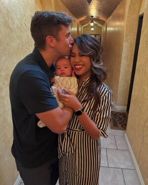 Ashley Argota Instagram - 2024. What a year. There have been so many highlights this year. But here’s what it really looked like. :) My pregnancy was so hard. I was so sick all the time and the meds I took to help with it made me tired. I threw up so hard sometimes that I blew blood vessels in my eyes. Actually giving birth to Michael might have been the easiest part of it all 😂 we wrote our second screenplay during this pregnancy and I’ve spent the first months of Michael’s life producing and getting ready to act in it. I’ve had a goal since I was 15 to be working on a set at least once a year. This is the first year I haven’t achieved that goal. That’s been hard. Feeding my son has been amazing. But pumping and feeding have also been hard on my body. And my god the body changes!! It has been difficult to look and feel like myself. I am still trying to find it. 

But so many good things also happened. We are making our first Mismo movie. That’s been so exciting. Watching our son discover the world has made my heart burst every day. And watching the love of my life become a father has been the greatest gift. This year was hard but my goodness it was fulfilling and amazing in so many ways. I’ll find myself again eventually. In the meantime, I’ll be over here working hard AF while also snuggling my boys and my sweet pup. Thank you, 2024. 🖤

Also side note if you’ve made it this far— as a member of the itty bitty titty committee I have spent this year learning what it’s like to have boobs! Omg!!!!!! What a difference!!!! Lolololol