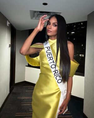 Ashley Carino Instagram - YELL💛W
Energy • Power 
Happiness • Action
#MissUniverse2022
@missuniverse 

#ConCariño🫶🏽
#ConCariñoAlUniverso

 Dress by @gabyprego 
Jewelry by @charlielapson 
Stylist: @edgar.style