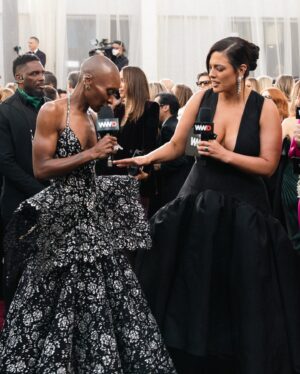 Ashley Graham Instagram - What a night to remember! Thank you @wwd for having me co-host the red carpet at this year’s Golden Globes. I HAD SO MUCH FUN!! 🥰🫶🏼✨🎥 A big thanks to @bachmai for making my gorgeous gown!