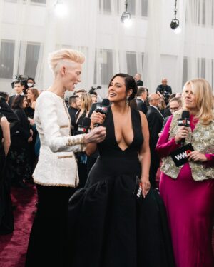 Ashley Graham Instagram - What a night to remember! Thank you @wwd for having me co-host the red carpet at this year’s Golden Globes. I HAD SO MUCH FUN!! 🥰🫶🏼✨🎥 A big thanks to @bachmai for making my gorgeous gown!