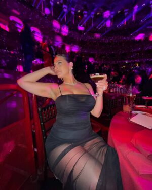 Ashley Graham Instagram - big night out with @blumarine & @davidkoma for @britishfashioncouncil