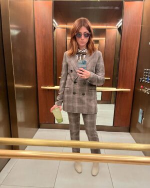 Aya Cash Instagram - LA Dress Ups
1. Dress: Vintage from @clubhouse_vintage_ny boots @rachelcomey face: @samuelpaulmakeup hair: @eddie_cook 
2. Suit: awful fast fashion from 15 years ago before I knew better. My favorite new sunnies from slow fashion @lowercasenyc 
3. Suit: @lalignenyc shoes: @daniellashevel face: @samuelpaulmakeup hair: @bykileyfitz
