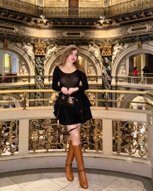 Ban Adnan Instagram - غادرتها… ولم تغادرني " ڤينا" …. الى لقاء اخر ♥️♥️♥️♥️ Dress: @sandroparis  Boots: @michaelkors  Coat: @burberry  bag: @dior